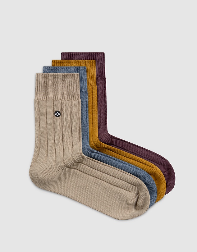 Sockdaily - Medow 4 Pack Quarter Socks