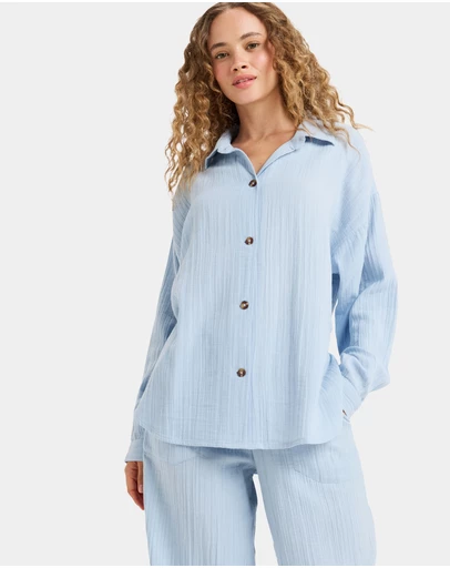Roxy - Womens Morning Time Long Sleeve Shirt
