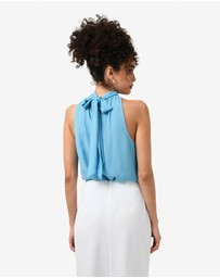 Forcast - Shelby Draped Sleeveless Top