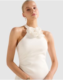 Forever New - Anika Flower Halter Neck Mini Dress