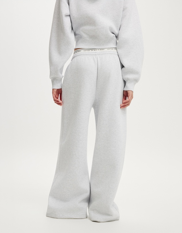 Cotton On Body Active - Plush Tie Waist Wide Leg Sweatpants