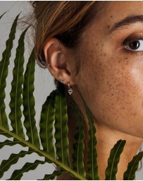 Luna Rae - Solid Gold - Earth Element Diamond Hoops