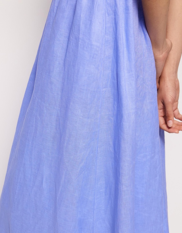 AERE - Saige Linen Midi Dress