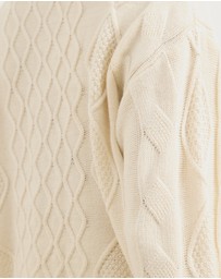 Atmos&Here - Evie Two-Way Zip Cable Knit Cardigan
