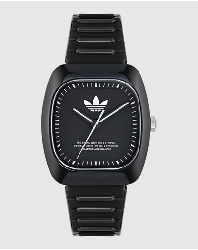 adidas Originals - Retro Wave Two 37mm Black Bio-Resin Watch