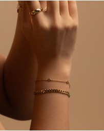 Wanderlust + Co - Zyia Gold Bracelet
