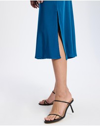 Mossée - Lily Midi Silk Skirt