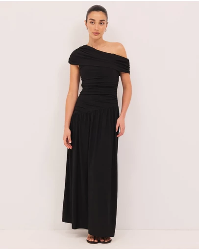 Calli - Aurelia Draped Jersey Maxi Dress