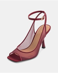 JW PEI - Serenity Open Toe Mesh Slingback Sandals