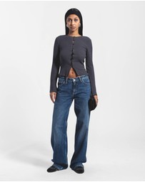 Dr Denim - Erica Button Rib Top