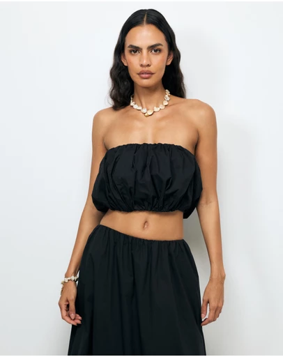 AERE - Quill Strapless Top