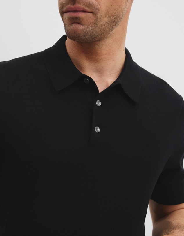 Country Road - Australian Cotton Blend Silk Button Polo