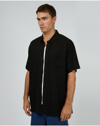 Silent Theory - Textured Linen Ss Shirt