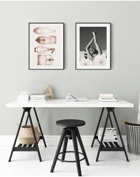 Olive et Oriel - Orchids Girl II Art Print