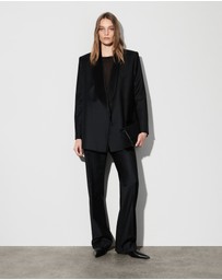 COS - Wool-Satin Tuxedo Blazer