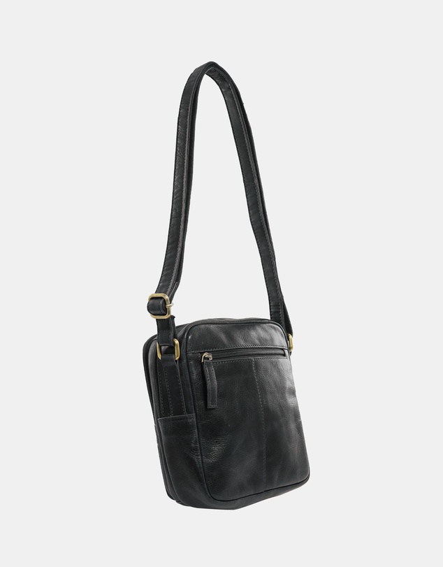 Pierre Cardin - Pierre Cardin Men's Leather Classic Crossbody Bag