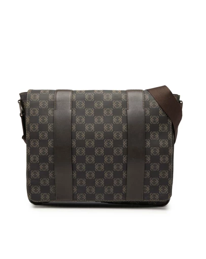Pre-Loved by Azura Reborn - Pre-Loved Anagram Coated Canvas Flap Crossbody