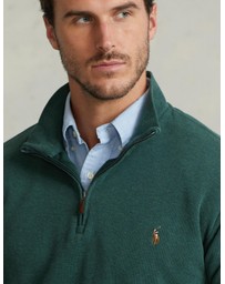 Polo Ralph Lauren - ICONIC EXCLUSIVE - Big & Tall Estate-Rib Quarter-Zip Pullover