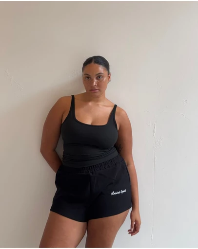 SSAINT - SŚAINT Sport Track Short Black