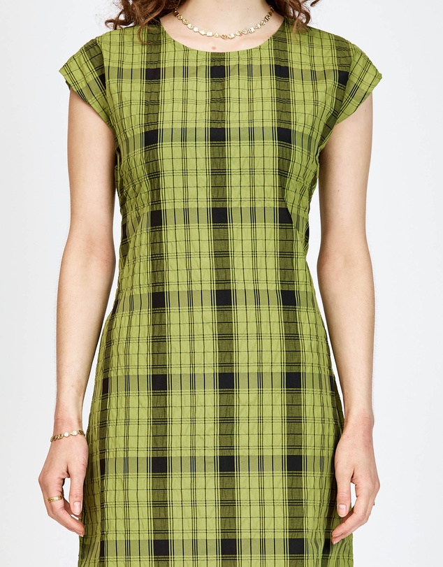 bul - Peron Dress Olive Black Check