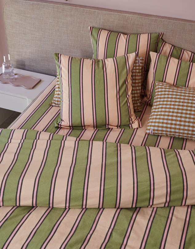 Mosey Me - Carnival Stripe Euro Pillowcase Set