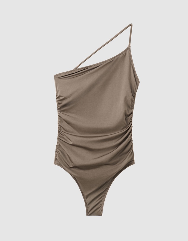 M.N.G - Draped Asymmetric Swimsuit