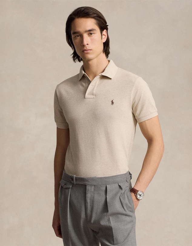 Polo Ralph Lauren - Custom Slim Fit Mesh Polo Shirt