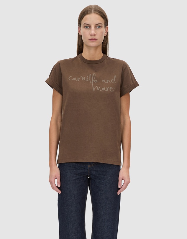 C&M CAMILLA AND MARC - Maren Logo Roll Sleeve Tee