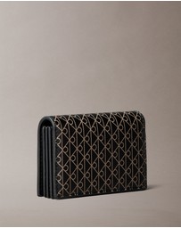 Calvin Klein - Allover Monogram Logo Accordion Card Case