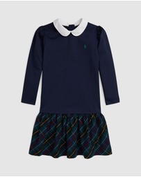Polo Ralph Lauren - Plaid-Skirt Ponte Dress - ICONIC EXCLUSIVE - Teens