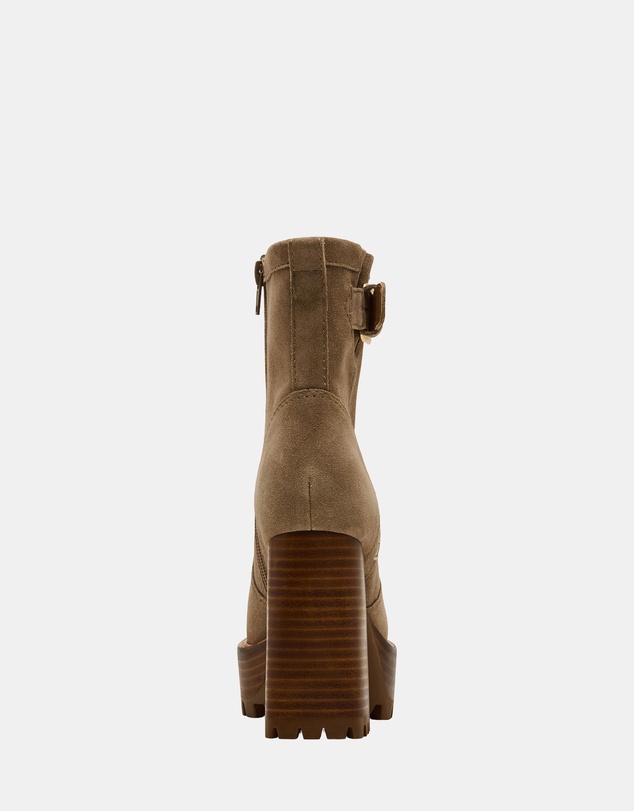 Steve Madden - Summit Taupe Suede Booties