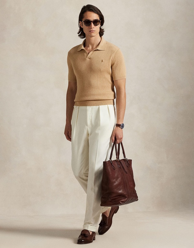 Polo Ralph Lauren - Rib-Knit Cotton Johnny-Collar Sweater