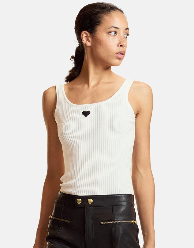 Cynthia Rowley - Heart Rib Tank