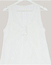 Revibe - Repaired Minima Esenciales Orsa Cotton Lace Midi Dress - AU 10