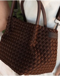 Chuchka - Woven Neoprene Mini Winona Tote Choc