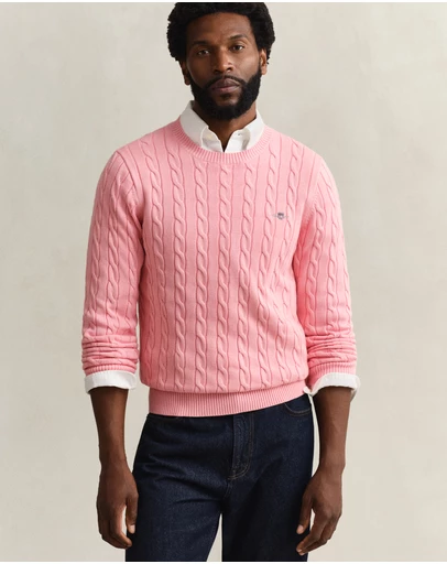 Gant - Cotton Cable Crew Neck