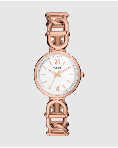 Fossil - Carlie Rose Gold Tone Analogue Watch