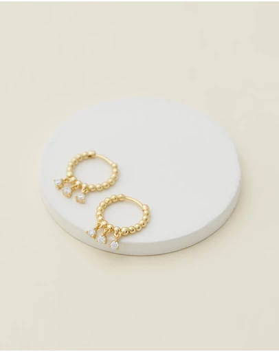 Native Sol - Sage Diamond Earrings
