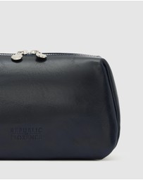 Republic of Florence - The Otto Blue Leather Dopp Kit