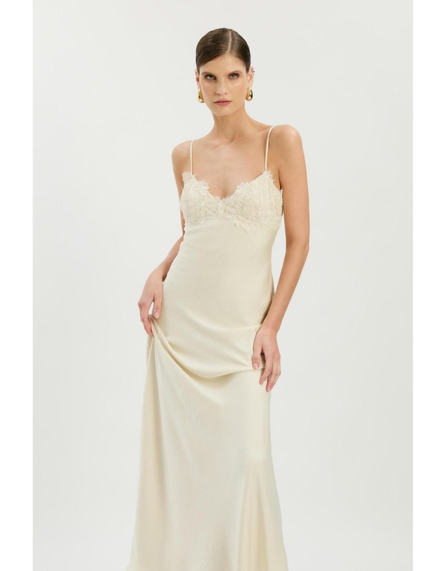 Bardot - Elisan Lace Satin Maxi Dress