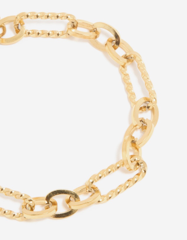 Lovisa - Waterproof Gold Plated Stainless Steel Multi-Link Chain Bracelet
