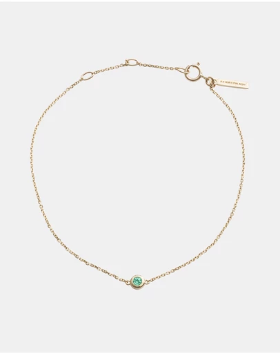 Kirstin Ash - Petite Birthstone Bracelet May Emerald