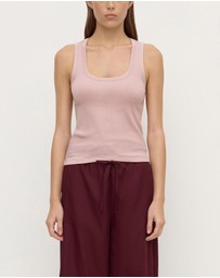 Assembly Label - Robyn Scoop Neck Rib Tank