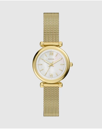 Fossil - Carlie Gold Tone Analogue Watch