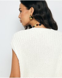 AERE - Mara Cable Knit Vest