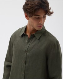 AERE - Euro Resort Linen LS Shirt