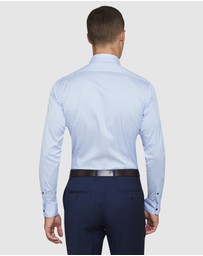 Oxford - Blue Stretch Travel Shirt