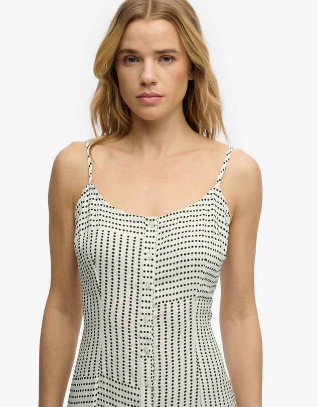 Superdry - Print Button Down Cami Midi Dress