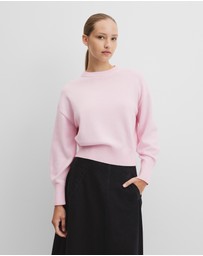 Country Road - Crop Crew Neck Knit