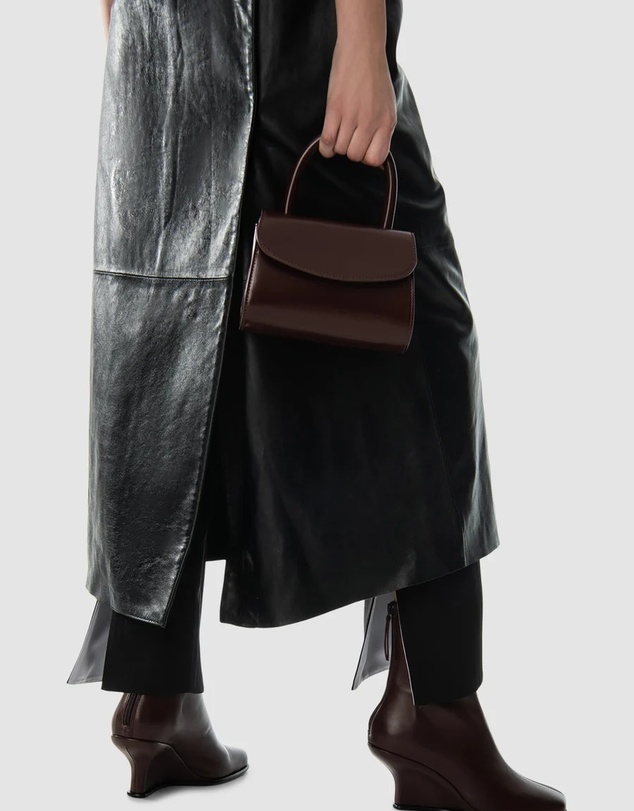 By Far - Mini 2.0 Semi Patent Leather Bag